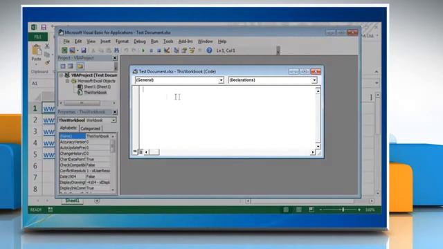 Excel 2013: How to remove Hyperlinks using Macro in Windows® 7