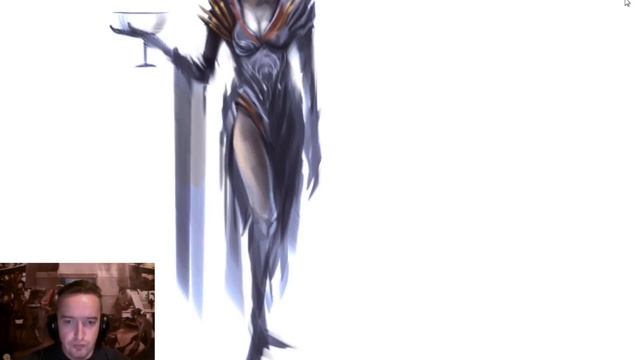 Mass Effect Character Drawing in Photoshop