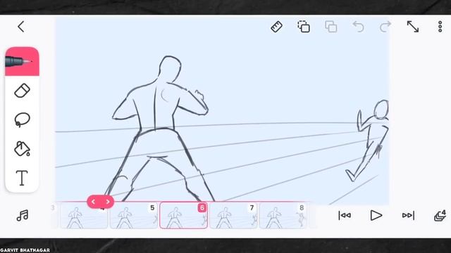 How to Animate Fight scene in Flipaclip fight