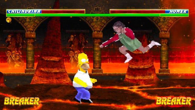 La Chilindrina vs Homero Simpson/Mortal kombat solano