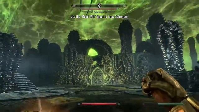 Skyrim- Taming Miraaks Dragon (Hold Down Bendwill To Charge It)