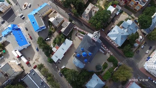 Калуга с высоты птичьего полёта – Георгиевская церковь