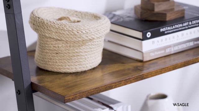4-layer Ladder Storage Shelf with Unique Style, Home Storage, Home Improvement - VASAGLE - ULLS43BX