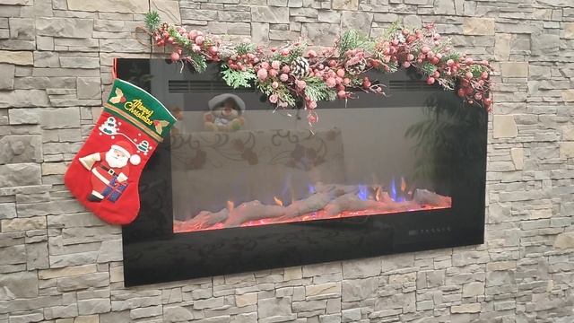 royal shine ef36, 40,50,60 led log встраиваемый настенный электрокамин с эффектом потрескивания дро