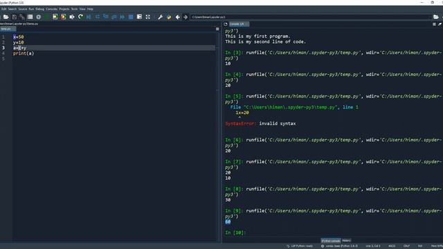 Python Print and Input Function in details