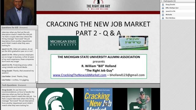 2012/11/12 Cracking the New Job Market: Part 2 Q&A