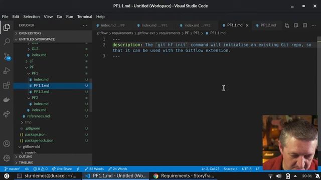 Porting Gitflow To Golang LIVE - Part 2: Capturing Requirements