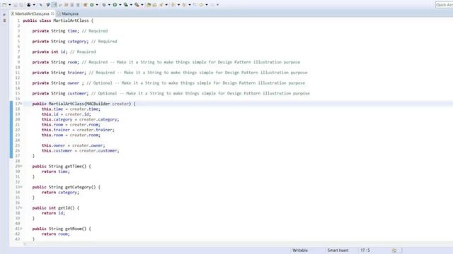 The Builder Design Pattern Tutorial - Implementation in the Gym Program