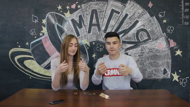 Обучение трем трюкам с резинками