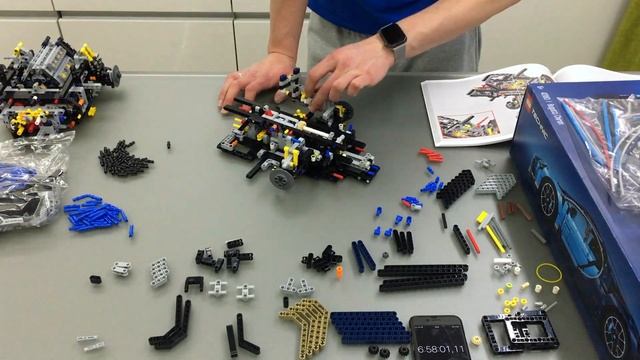 Сколько времени занимает сборка Lego Bugatti Chiron?
