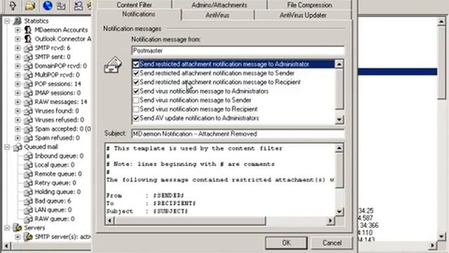 How to Send Message Error to Other Mail in Mdaemon