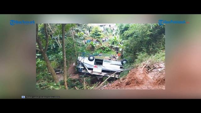 Rekaman CCTV Sebelum Kecelakaan Bus di Tanjakan Cae Sumedang