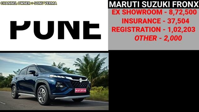 2023 Maruti FronX Delta Plus 1.2 Price | 2023 Maruti FronX Price | On road Price | DownPayment | Em