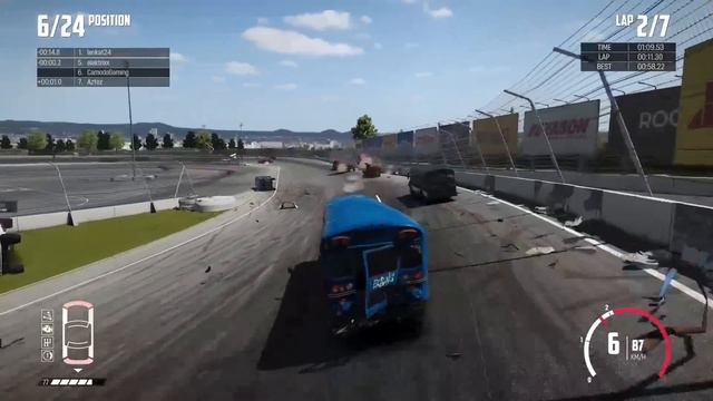 EXTREME BUS PINBALL MODE WRECKS! - Next Car Game: Wreckfest Release Gameplay - Wrecks & Races