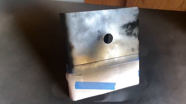 Xbox 360 E Custom Mod - Black and Steel grey paint