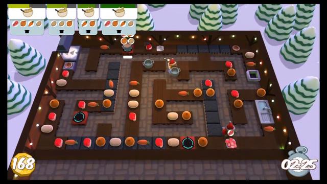 OUTDATED WR - [Overcooked: Festive Seasoning Level 1-3] 2-player Score: 312