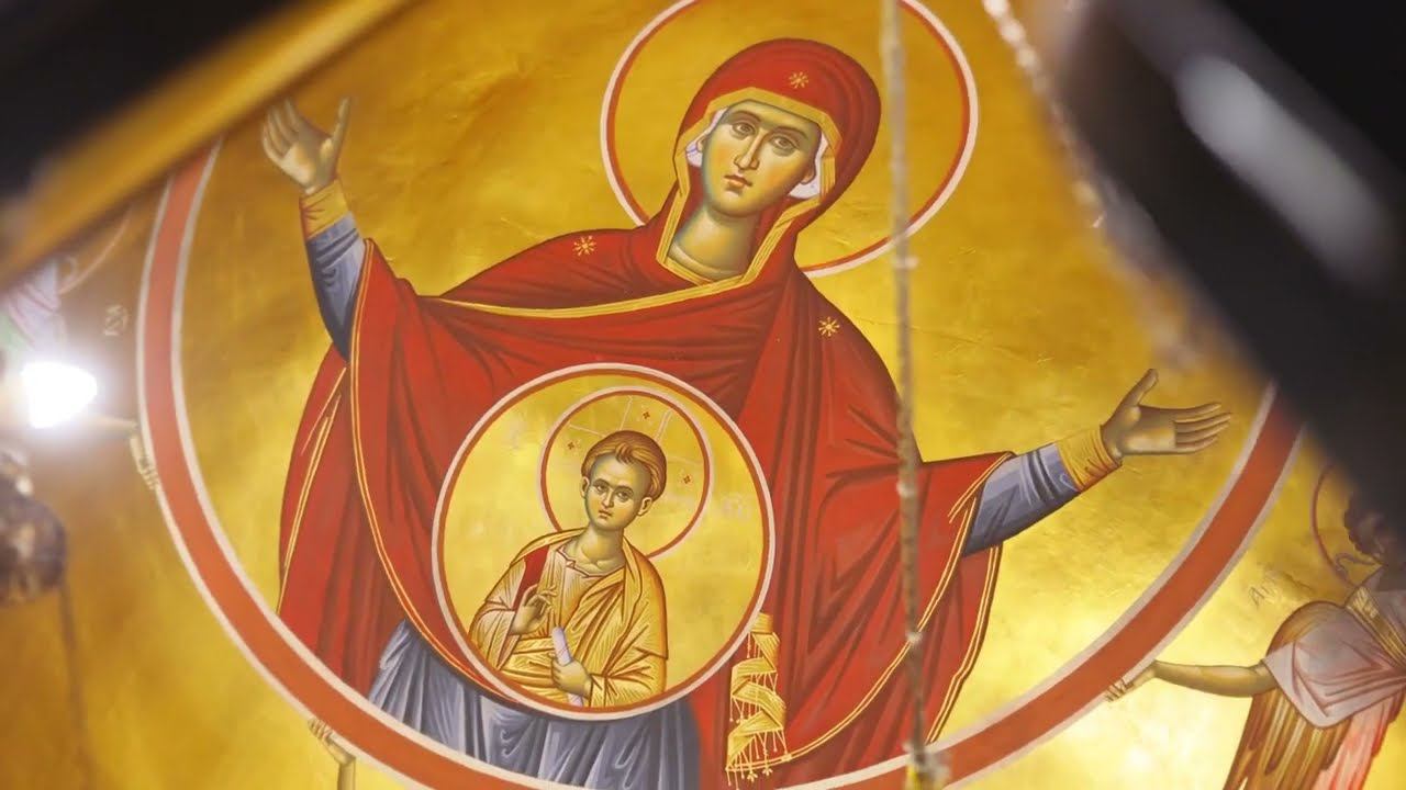 Базилика великомученика Димитрия Солунского в Салониках Греция. Поездка на Афон ноябрь 2021 года.