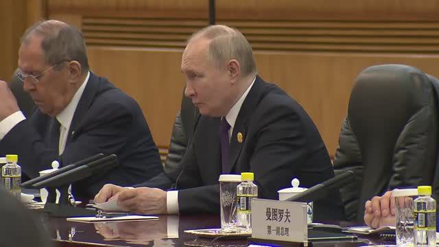 Владимир Путин. Начало российско-китайских переговоров 16 мая 2024 года.