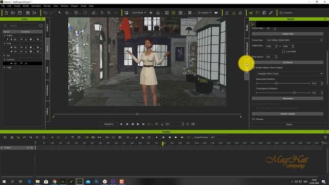 iClone 7  Уроки от MagNat   Курс 1 урок 21 Render 3D stereo