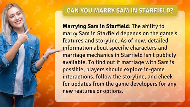 Can you marry Sam in Starfield?