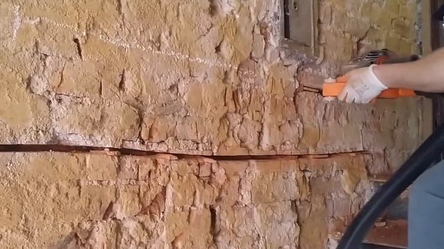 Статикал Польша- подготовка стены для установки спиральной арматуры