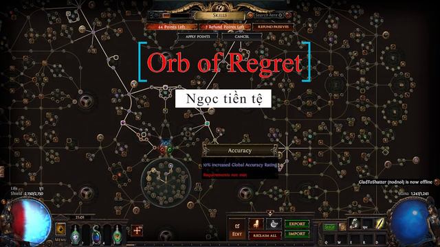 Path of Exile: How to Refund Point in Passive Skill Tree/Ascendancy/Atlas/Tẩy Điểm kĩ năng bị động