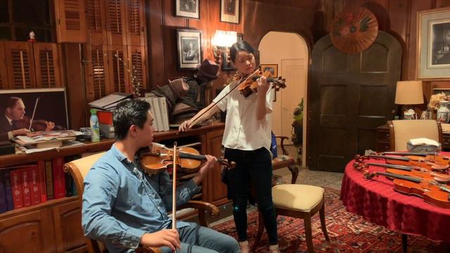 Duet: 1714 Stradivari and 1742 del Gesu violins