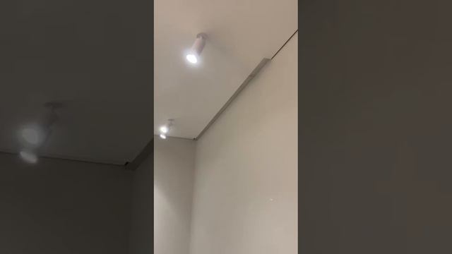 Микрониши с подсветкой, переход уровня, карниз ПК-15, встраиваемые треки