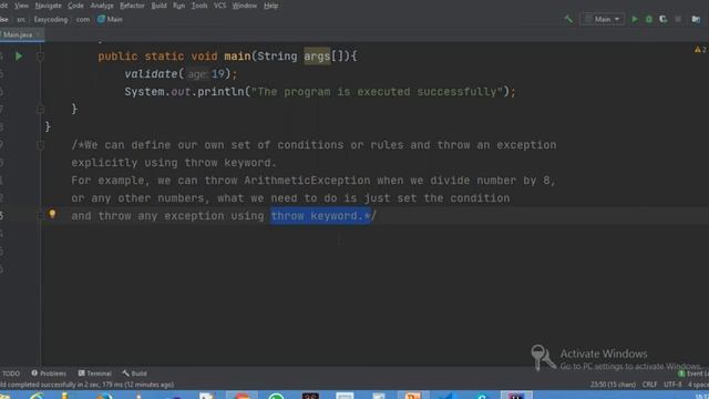 How To Throw An Exception In Java | Exception Handling | Lecture 37