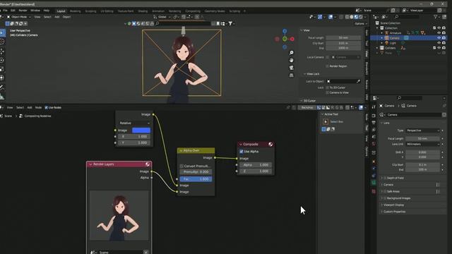 Tutorial [Eng] ： AI Animation Workflow [VroidStudio, Mixamo, Blender, StableDiffusion-img2img] [ys2S