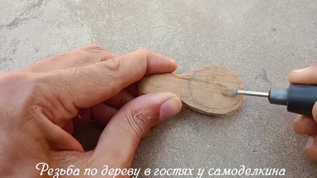 Резьба по дереву - мини ложка из дерева
