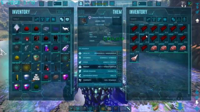 celestial ROCK elemental vs boss primal fear ark survival evolved:#Ark gaming