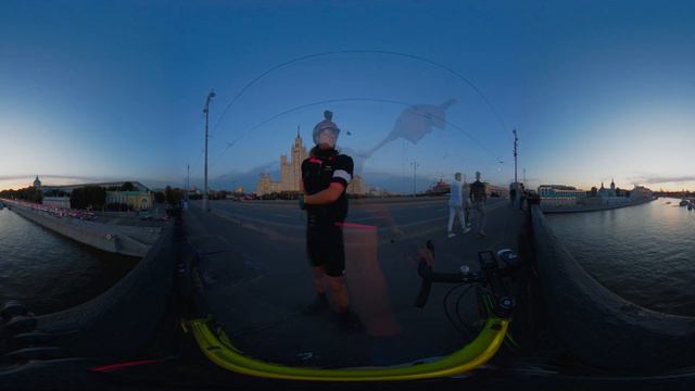 Moscow TImeLapse Golden Hour Kremlim Большой Устьинский мост 6К 360