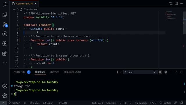 Auto Format Code | Testing with Foundry