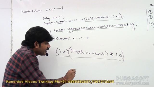 Java 8 New Features | |  Program to get Random Password by using Supplier || by Durga Sir