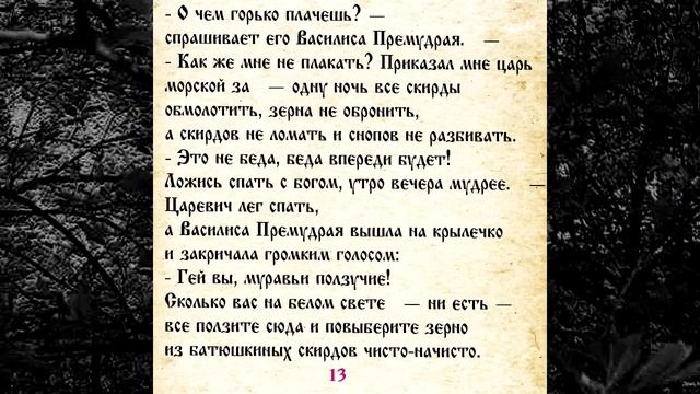СКАЗКА 055 МОРСКОЙ ЦАРЬ И ВАСИЛИСА ПРЕМУДРАЯ  САМИ ЧИТАЕМ