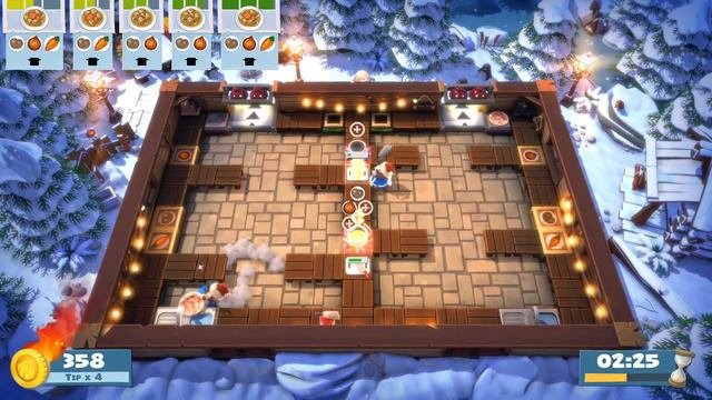 Overcooked! All You Can Eat - Festive Seasoning 1-2 single player Score: 802