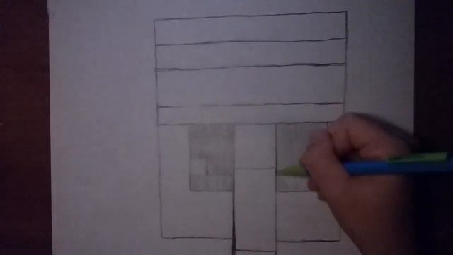 Let's draw an iron golem (Minecraft)