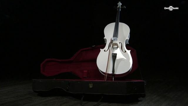 Student Full Size Cello With Case By Gear4music, White | Gear4music