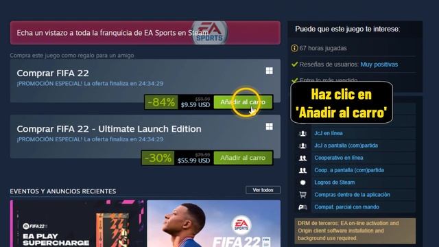 Como instalar FIFA 22 en PC o como descargar FIFA 22 para PC