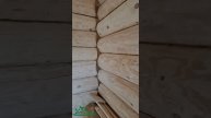 Конопатим сруб дома внутри. Шлифовка, конопатка внутри!