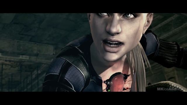 EVIL Jill Valentine Vs Chris Redfield Fight Scene FULL BATTLE - Resident Evil 5