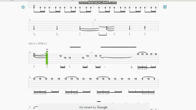 Tablature Gitar Heloween   Dr Stein Gitar 2