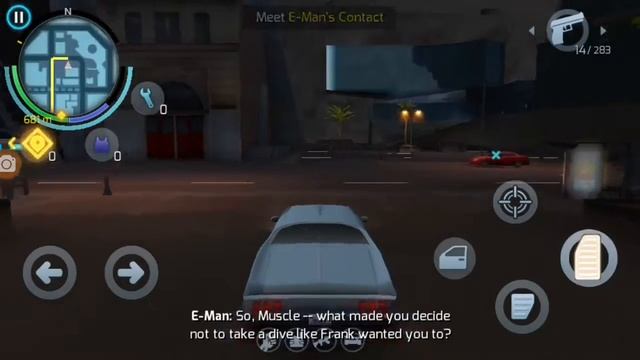 لعبة gangstar #2 : عملت سباق مع مجموعة سيارات ?