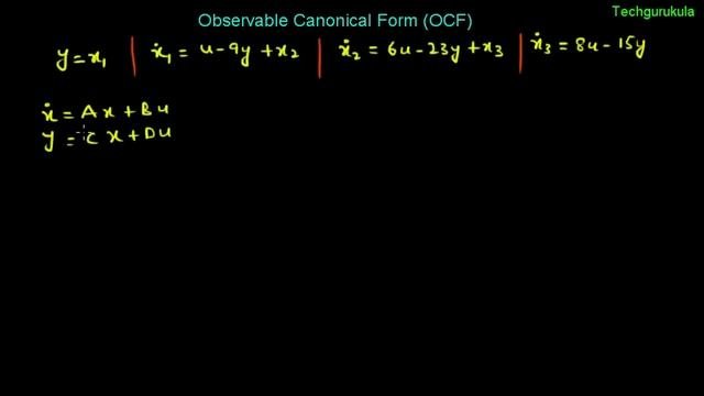 Observable Canonical Form OCF - m less than n