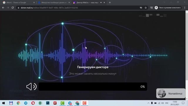 Diktor.mail.ru - Siz xohlagan rus tilidagi barcha matnlarni jonli takrorlaydigan onlayn diktor.