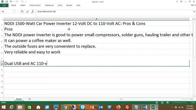 NDDI 1500W Car Power Inverter 12V DC to 110V AC - Pros & Cons