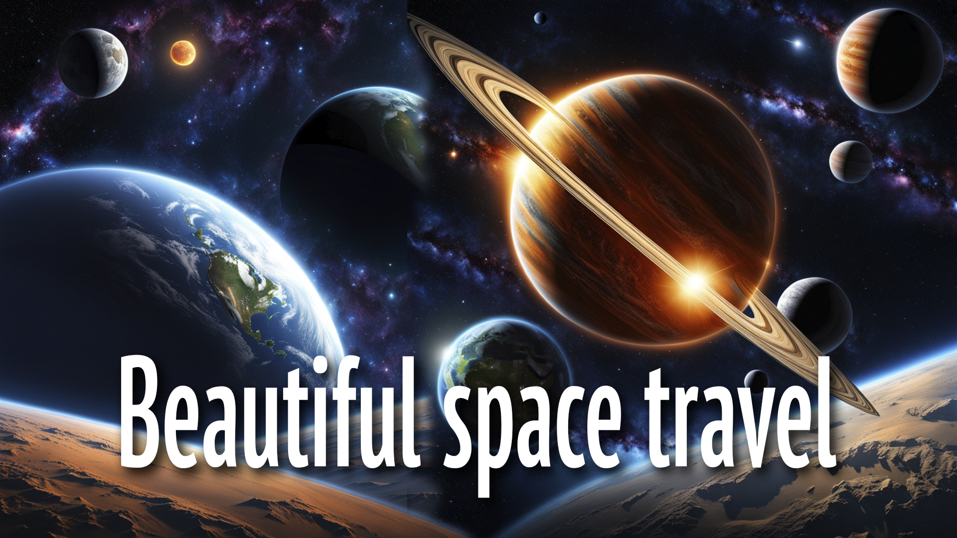 Beautiful space travel