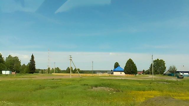 по дороге из Кемерово в Анжеро-Судженск. деревня Ровенский.