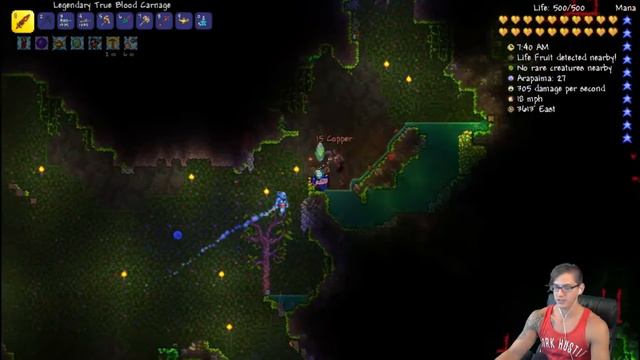 Terraria Tremor Mod Expert Blind Part 47!: ARENA BUILDING!